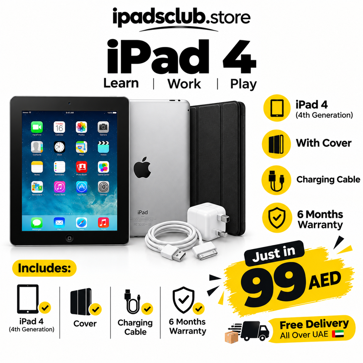 Apple iPad 4th Gen Wi-Fi – 16GB